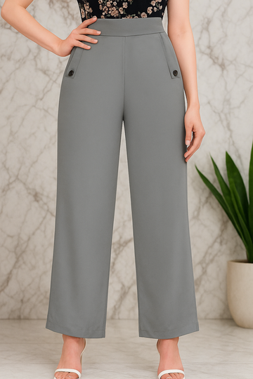 Celvora Women’s High-Waist Wide-Leg Trousers – Elegant & Comfortable Fit