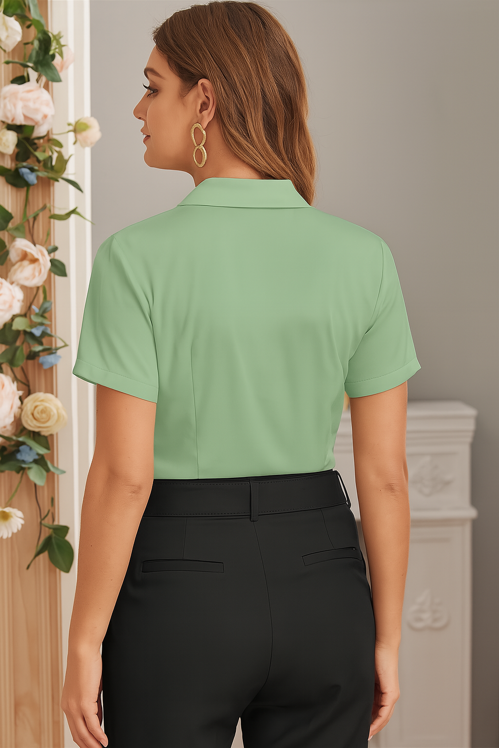Celvora Premium Pure Cotton Summer Shirt with Stylish Collar