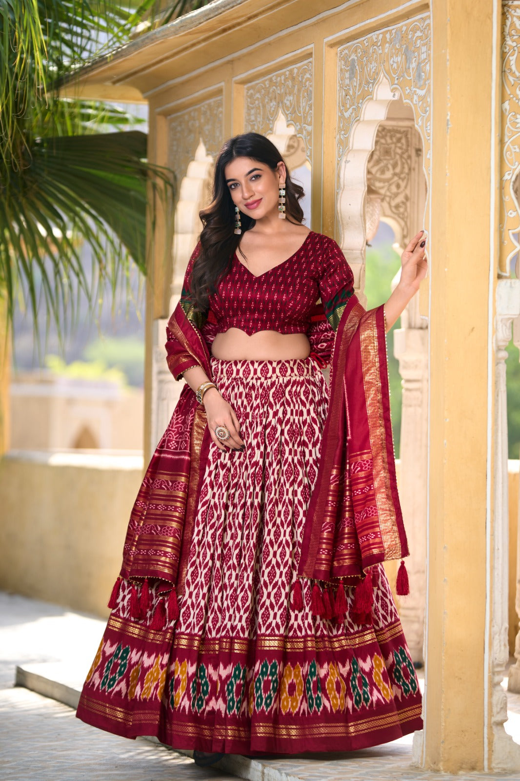 Celvora Tussar Elegance – Timeless Lehenga Choli for Graceful Celebrations